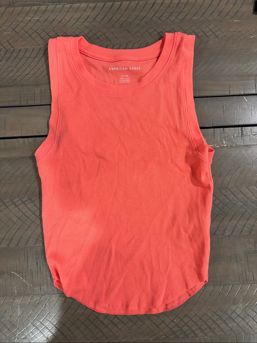 S AE tank- pink/orange color